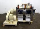 Used E. Bachiller Plow Mixer Dryer, 10.6 Cubic Feet (300 Liter), Model MMT 300, 304 Stainless Steel. Jacketed mixing chamber approximate 26