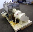 Used E. Bachiller Plow Mixer Dryer, 10.6 Cubic Feet (300 Liter), Model MMT 300, 304 Stainless Steel. Jacketed mixing chamber approximate 26