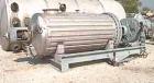 Used Giovanola Rotary Vacuum Dryer, 77 Cubic Feet Working Capaity, 316 Stainles