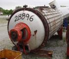 Used- Buss Type Rotary Vacuum Dryer, 84 Cubic Feet Working Capacity, 316 Stainle
