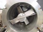 USED: Paul O Abbe lab size Rotablade vacuum dryer, model RD. 1.1 cu ft working capacity (1.9 total). 316 stainless steel. 12-1/4