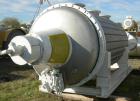 Used- Buss Rotary Vacuum Dryer, Type S6300, 316 Stainless Steel Product Contact Area. 304 stainless channel jacket. 293 cubi...