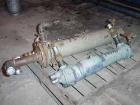 Used Stokes Rotary Vacuum Dryer, Model 900-059-050, 53 Cubic Feet Working Capacity (106 Total), 304 Stainless Steel. 3' diameter x 15' long. Flat bolted ends. Jacketed 50 psi @ 300 deg F. Internal FV...