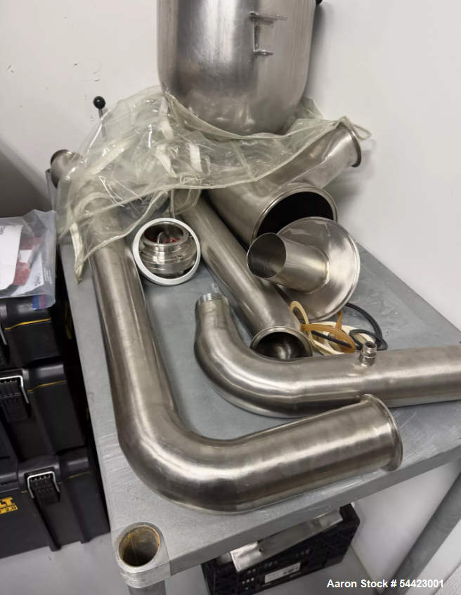 Used EnviroStar Centrifugal Spray Dryer. Model ES 500.  Stainless steel.  Pneumatic: 5 CFM @ 45 PSI, Atomizer Cooling Water: 1/4" Poly Line @ 1 LPM, Includes rotary atomizer, Vacuum exhaust blower wi...