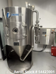 Used EnviroStar Centrifugal Spray Dryer. Model ES 500.  Stainless steel.  Pneumatic: 5 CFM @ 45 PSI, Atomizer Cooling Water:...
