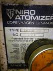 Used Niro Atomizer - Model F15 2-D-S-V-N
