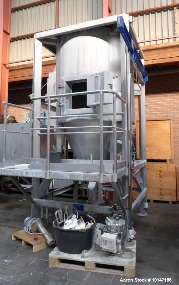 Used- APV Anhydro Spray Dryer, type CF-100 SE. Material of construction is stainless steel. 52" (1580 mm) dia drying tower, ...