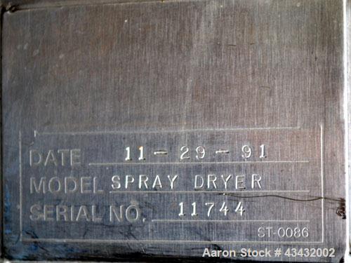 Used Stainless Steel APV Crepaco Gas Heated Spray Dryer