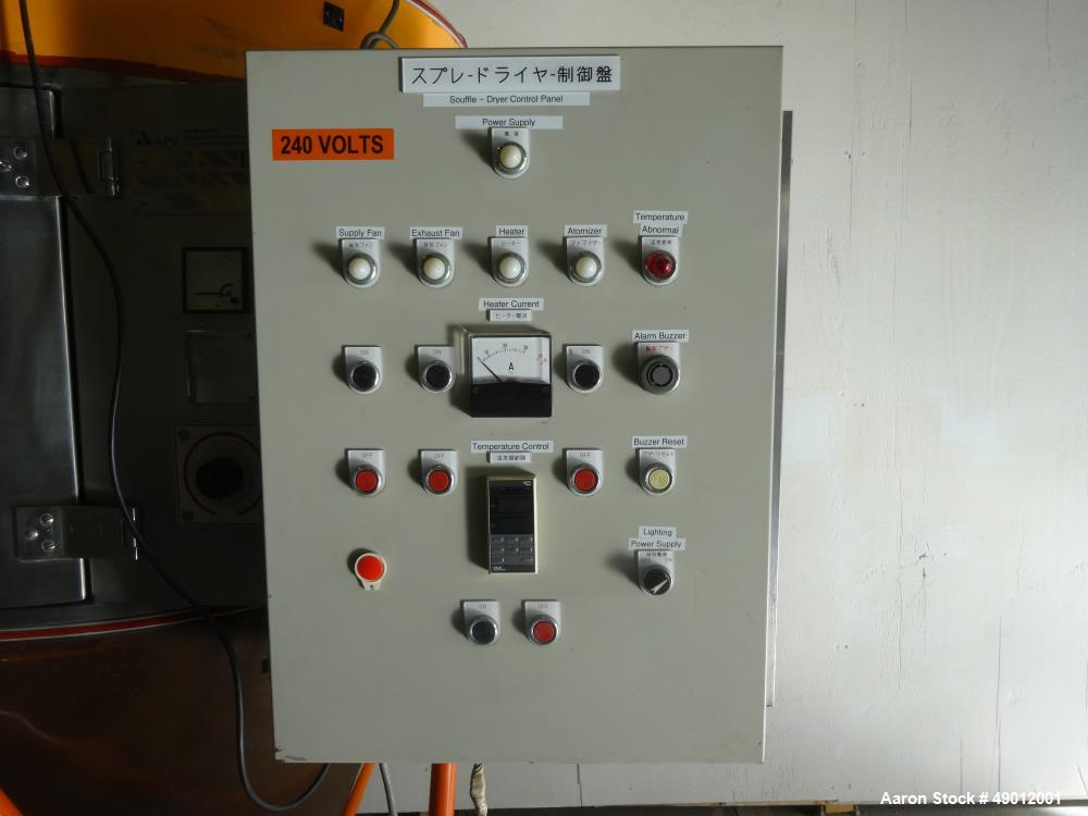 Used APV Anhydro Electrically Heated Pilot Spray Dryer, Model Lab S-1