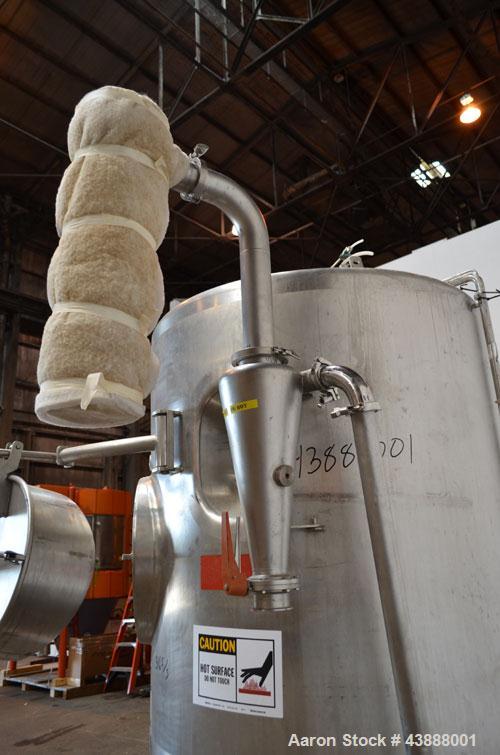 Used APV Nordic Andhydro Pilot Spray Dryer, Type PSD-52 Basic Plant, 316 Stainless Steel. Nozzle type atomizer. Dryer 39" diameter x 30" straight side x 32" cone. Approximate capacities: Water Evapor...
