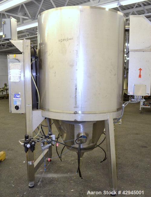 Used APV Anhydro Electrically Heated Pilot Spray Drying Plant, Model PSD 52, 316 Stainless Steel. Heat consumption at 350 degrees C. is 12 kw. 39.3" Diameter chamber, side access door. Water evaporat...