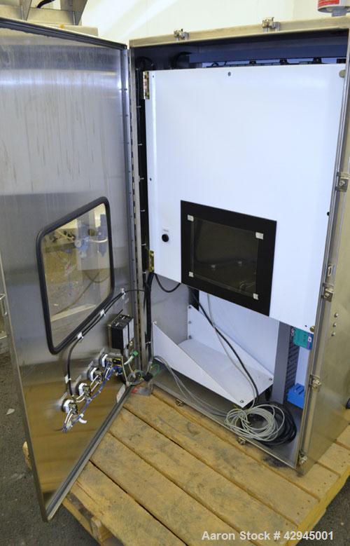 Used APV Anhydro Electrically Heated Pilot Spray Drying Plant, Model PSD 52, 316 Stainless Steel. Heat consumption at 350 degrees C. is 12 kw. 39.3" Diameter chamber, side access door. Water evaporat...