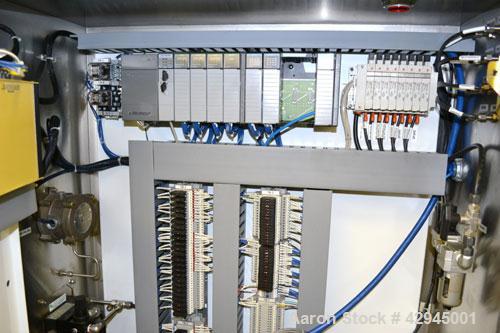 Used APV Anhydro Electrically Heated Pilot Spray Drying Plant, Model PSD 52, 316 Stainless Steel. Heat consumption at 350 degrees C. is 12 kw. 39.3" Diameter chamber, side access door. Water evaporat...