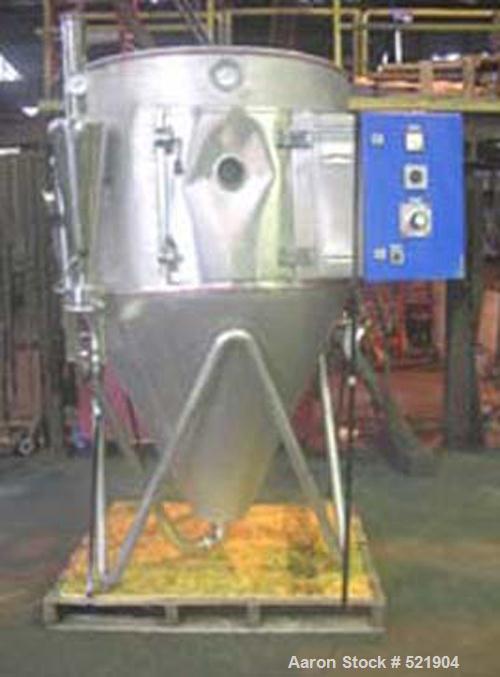 USED: APV Anhydro lab spray dryer, model S-1. 39" diameter, stainlesssteel construction including exterior skin, electrically heated withstainless steel dust collector with integrally mounted approx ...