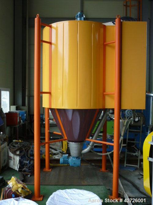 Used APV Anhydro Electrically Heated “Compact” Spray Dryer, 316 Stainless Steel. Heat consumption at 300 deg.c. is 42 kw. 49" Diameter chamber, side access door. Evaporation rate at inlet/outlet temp...