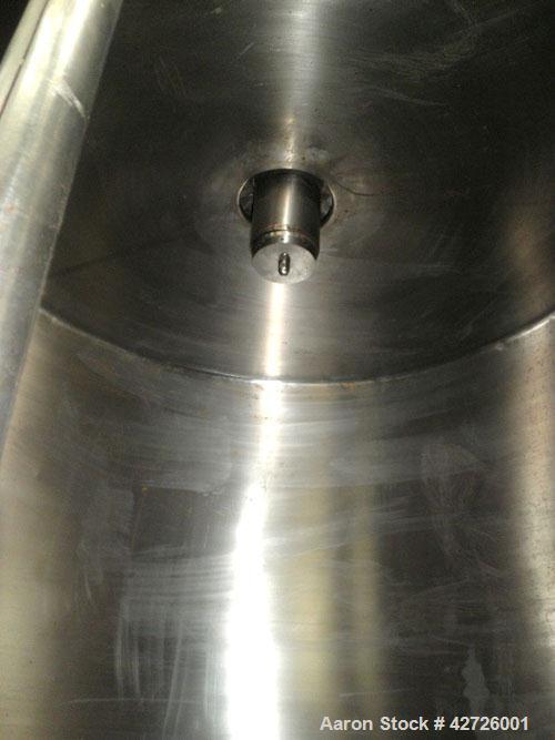 Used APV Anhydro Electrically Heated “Compact” Spray Dryer, 316 Stainless Steel. Heat consumption at 300 deg.c. is 42 kw. 49" Diameter chamber, side access door. Evaporation rate at inlet/outlet temp...