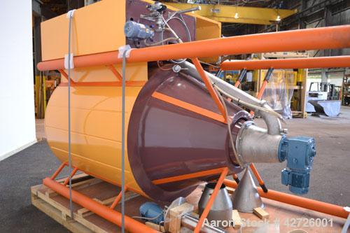 Used APV Anhydro Electrically Heated “Compact” Spray Dryer, 316 Stainless Steel. Heat consumption at 300 deg.c. is 42 kw. 49" Diameter chamber, side access door. Evaporation rate at inlet/outlet temp...