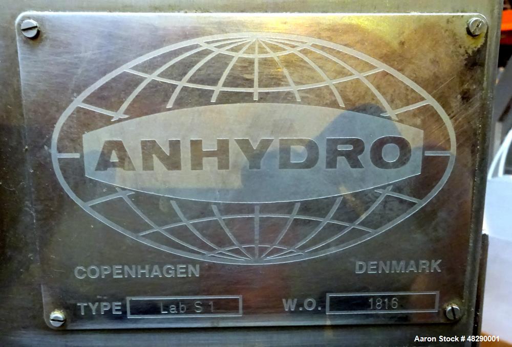 Used APV Anhydro Electrically Heated Laboratory Spray Dryer, Model Lab S-1.