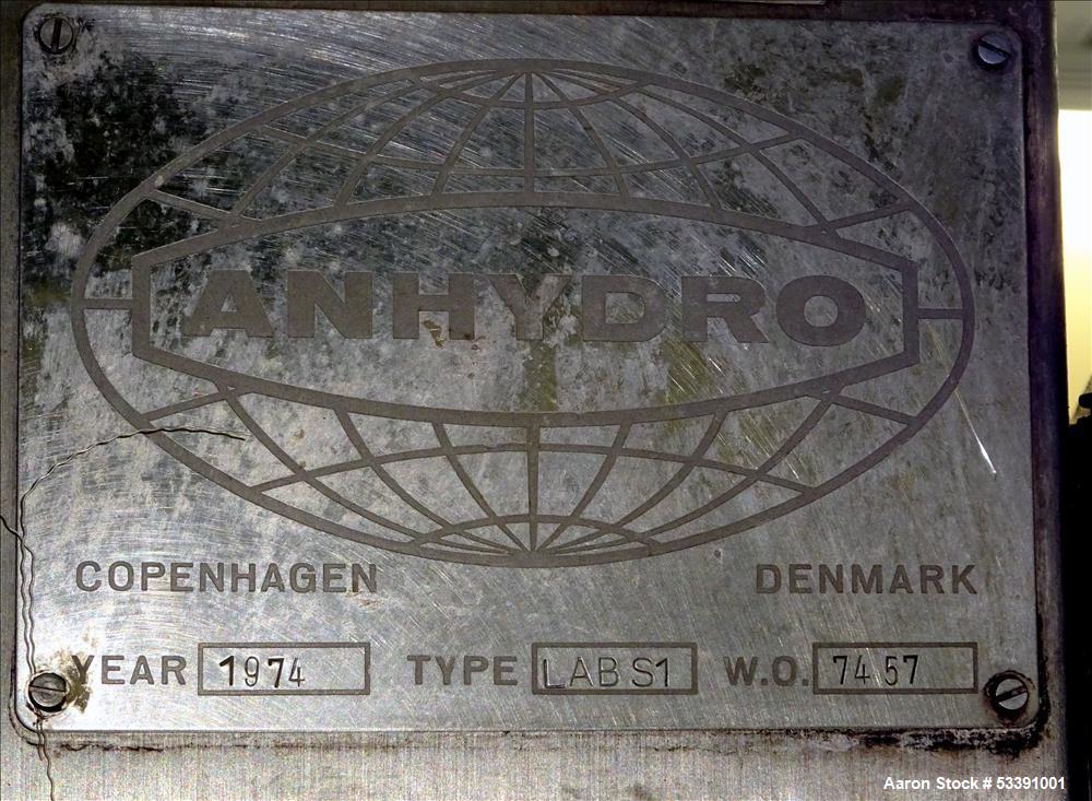 APV Anhydro Electrically Heated Laboratory Spray Dryer, Model Lab S-1