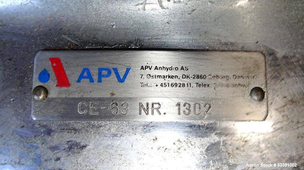 Usado- Secador por pulverización Anhydro APV, modelo Lab S-1, acero inoxidable 304. Calentado eléctricamente. Evaporación no...