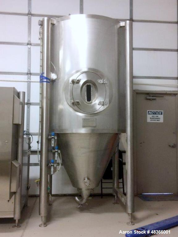 Used Anhydro MicraSpray, Model MS 400 Spray Dryer System, Stainless Steel. Max, inlet temperature: 325 deg. C (617 DEF F), Max. Water evaporation 37 KG/H (81 LBS/HR). Includes feed pump, feed tank, w...