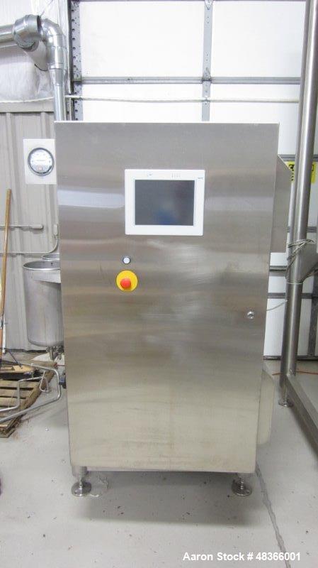Used Anhydro MicraSpray, Model MS 400 Spray Dryer System, Stainless Steel. Max, inlet temperature: 325 deg. C (617 DEF F), Max. Water evaporation 37 KG/H (81 LBS/HR). Includes feed pump, feed tank, w...