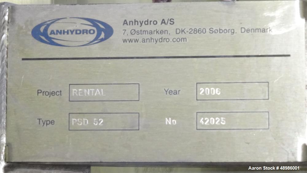 Used Used- APV Anhydro Electrically Heated Pilot Spray Drying Plant, Model PSD 5