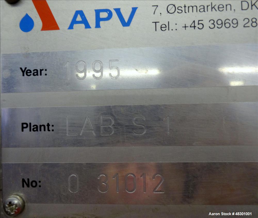 Used APV Anhydro Electrically Heated Lab Spray Dryer, Model Lab S1, Stainless S