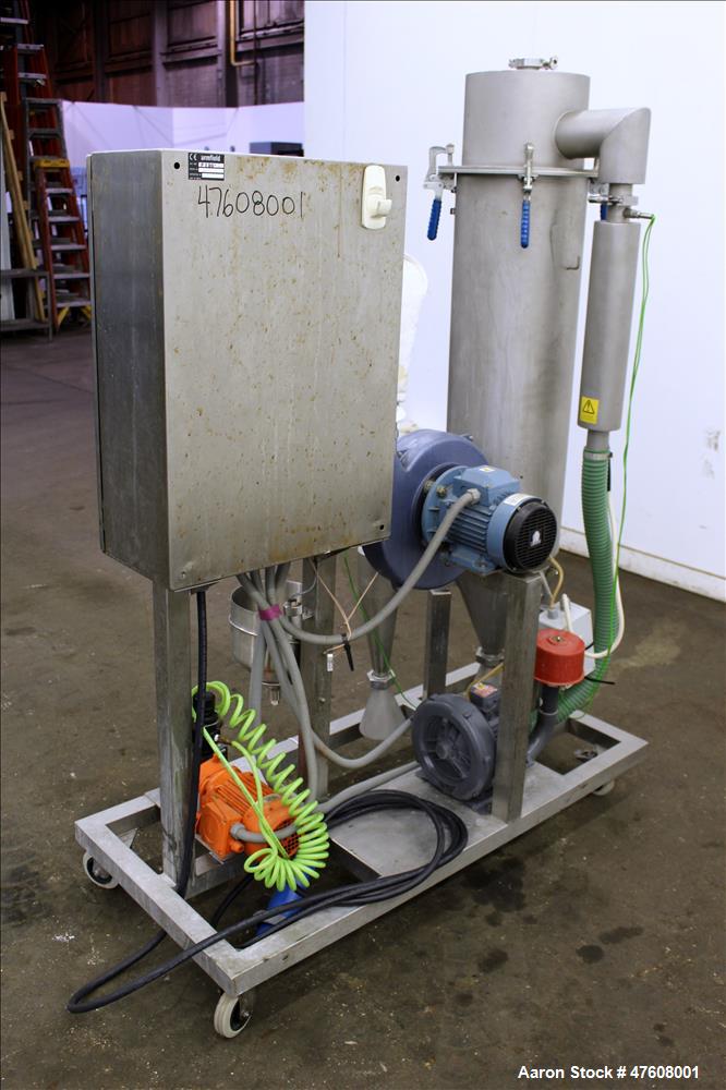 Used Armfield Tall Form Spray Dryer, Model FT80-G, 316 Stainless Steel.