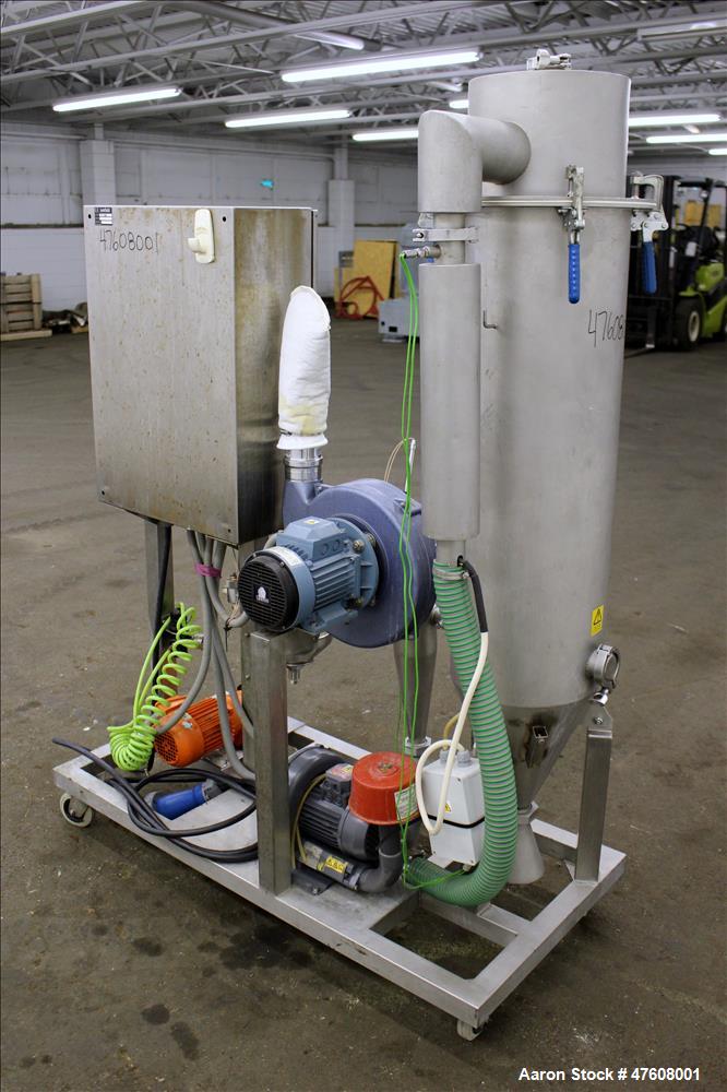 Used Armfield Tall Form Spray Dryer, Model FT80-G, 316 Stainless Steel.