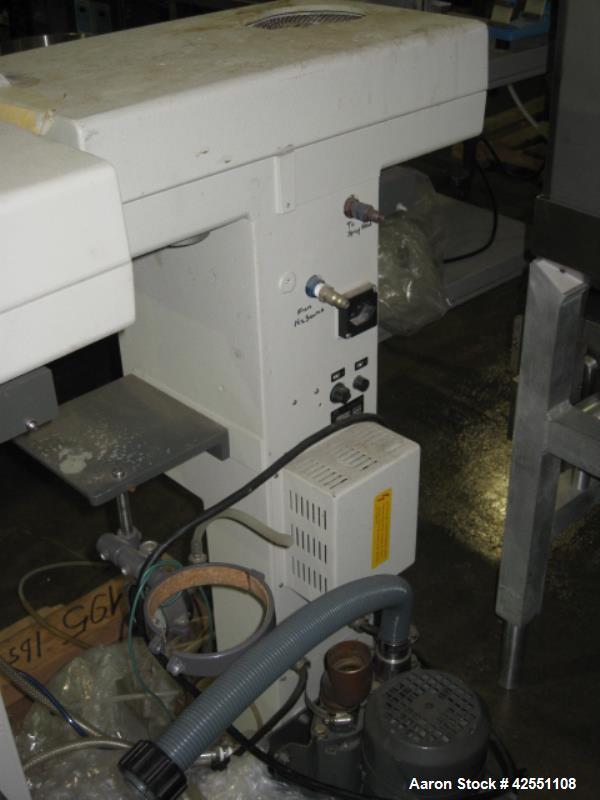 Used Buchi Glass lab spray dryer, model B-190, glass chamber, with regulator and filter system, 220 volt, 60 Hz, 2600 W, blower and controls, serial no. 770360.