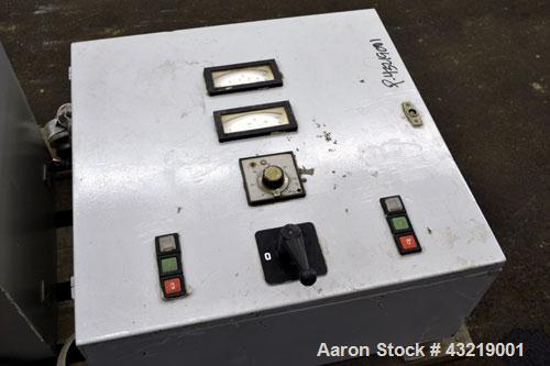 Used Bowen Engineering Electrically Heated Laboratory Spray Dryer, Model BLSA, 316 Stainless Steel. 30” Diameter x 28-1/2" straight side x 31" coned bottom. Type AT-4 atomizer, approximate evaporatio...