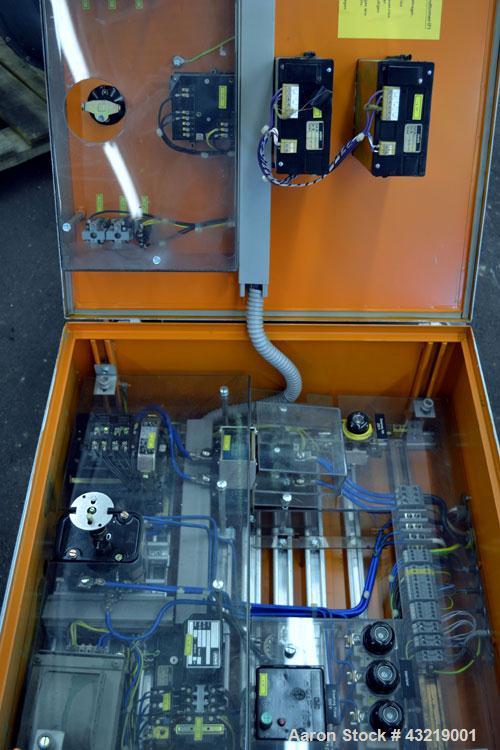 Used Bowen Engineering Electrically Heated Laboratory Spray Dryer, Model BLSA, 316 Stainless Steel. 30” Diameter x 28-1/2" straight side x 31" coned bottom. Type AT-4 atomizer, approximate evaporatio...