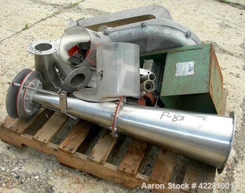 Used Bowen Engineering #1 Tower Spray Dryer, 316 stainless steel. 30" diameter x 72" straight side x 38" coned bottom. Requires an atomizer. Approximate evaporation rate 15/80 pounds an hour. Air req...