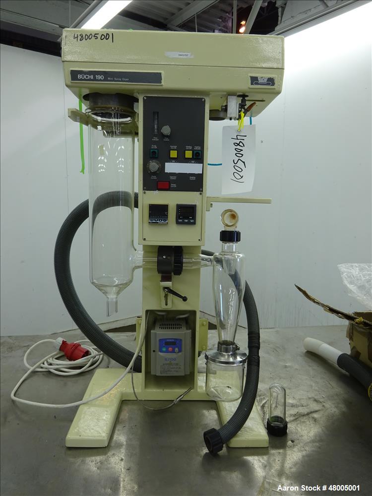 Used Buchi Mini Glass Lab Spray Dryer, Model B-190, Glass Chamber, with Atomize