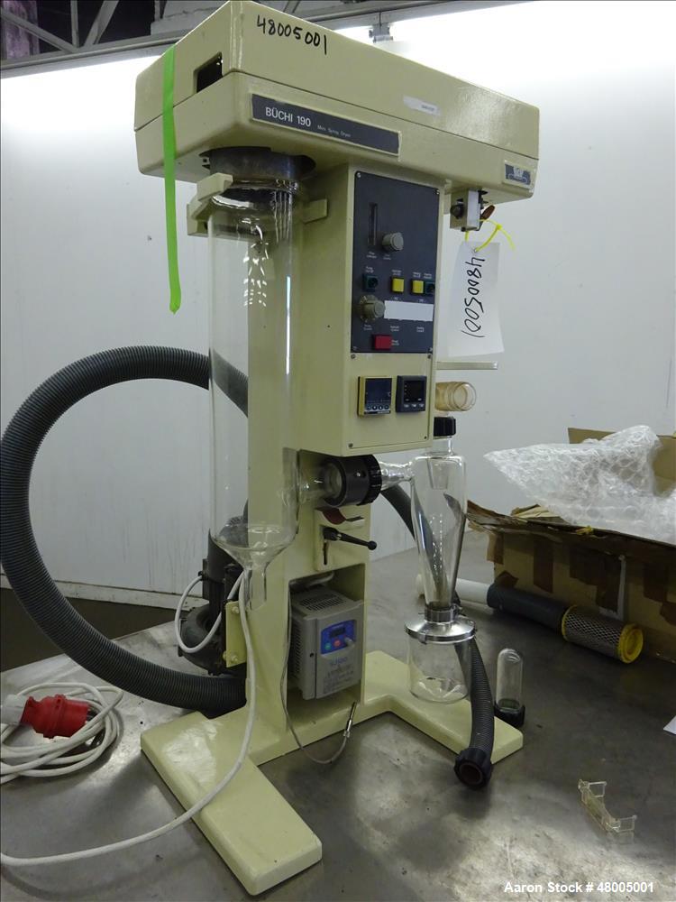 Used Buchi Mini Glass Lab Spray Dryer, Model B-190, Glass Chamber, with Atomize