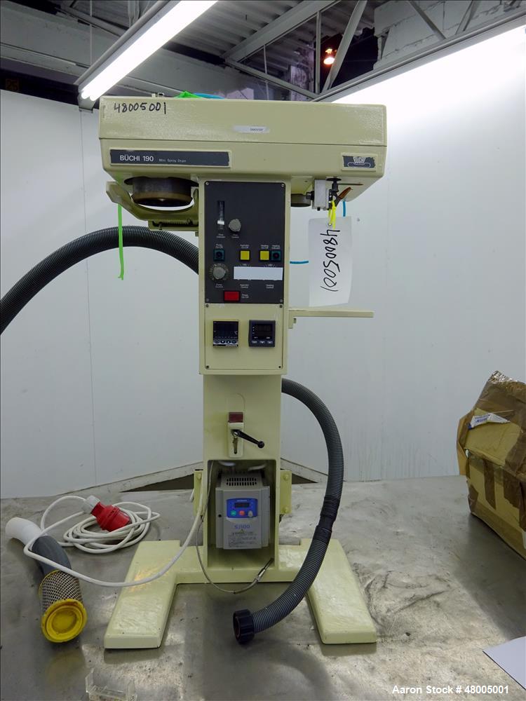 Used Buchi Mini Glass Lab Spray Dryer, Model B-190, Glass Chamber, with Atomize