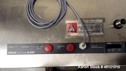 Used Buchi Mini Spray Dryer, Model B-290. Bench spray dryer with B295 inert loop, organic solvent chamber and Sonatec ultrasonic dryer nozzle. 200 and 230 volt/50-60 hz. Requires 5 to 8 bar compresse...