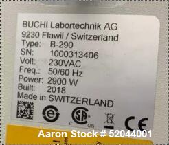 Used-Buchi B290 Spray Dryer with Buchi Model B295 SE