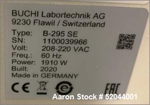 Used Buchi B290 Spray Dryer with Buchi Model B295 SE