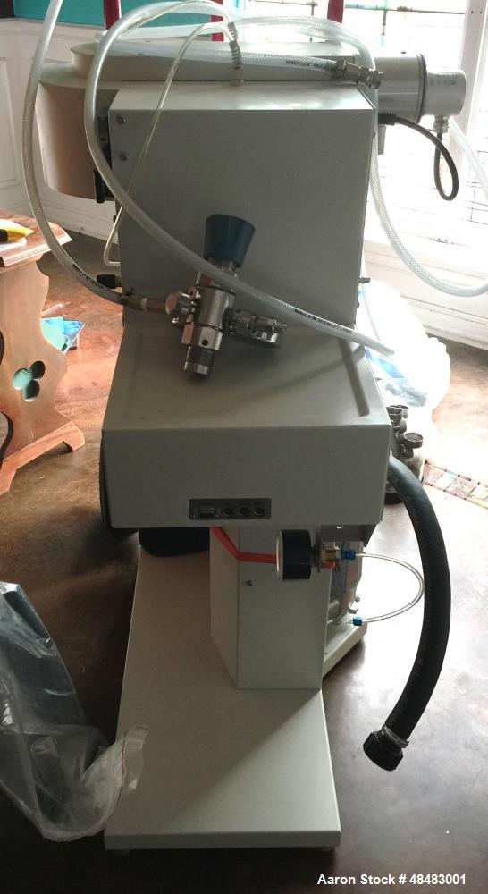 Used Buchi Mini Spray Dryer B-290 230V / 50-60Hz. Designed for Aqueous solutions only. Standard assembly with 0.7mm. spray nozzle. Year 2015.