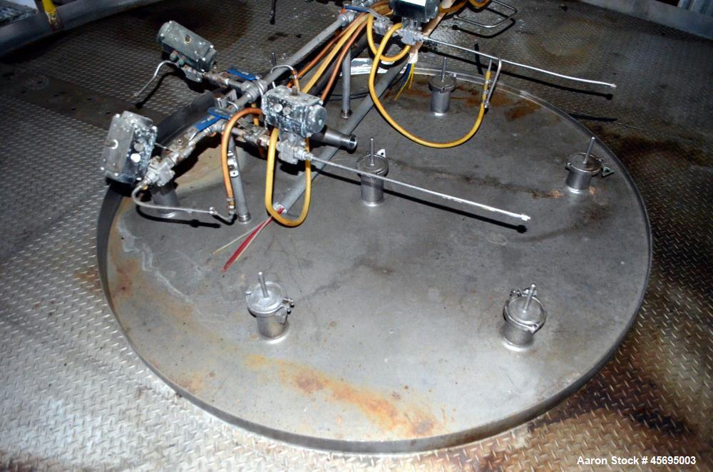 Used Damrow Drying System Stainless Steel. Approximate capacity 4,000 pounds per hour of powder with 5% moisture Whey capacity out. Consists of: (1) Spray Dryer, Stainless Steel. (7) Top entering noz...