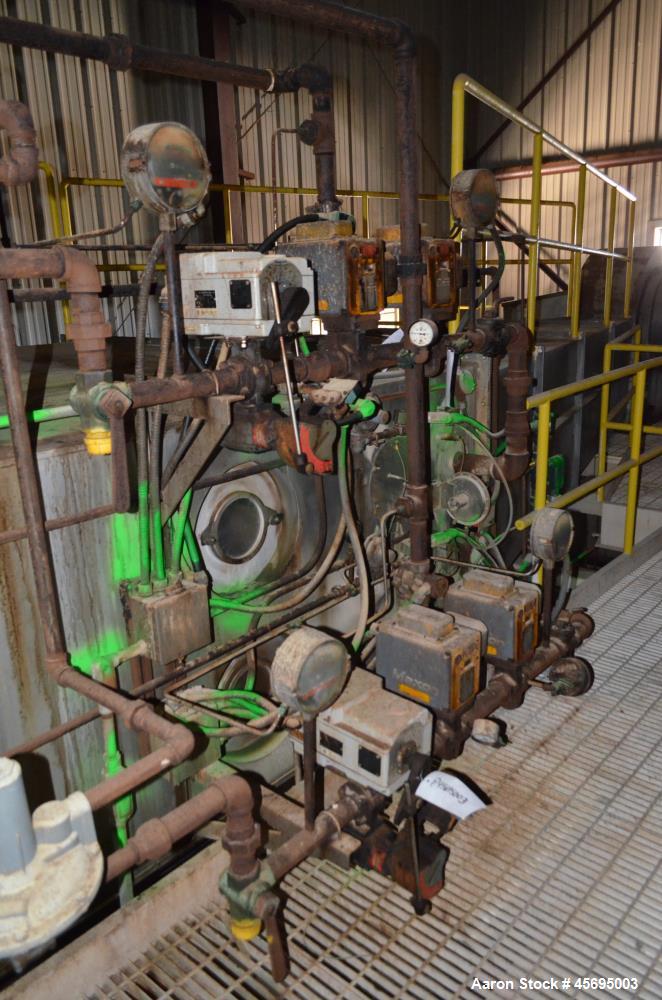 Used Damrow Drying System Stainless Steel. Approximate capacity 4,000 pounds per hour of powder with 5% moisture Whey capacity out. Consists of: (1) Spray Dryer, Stainless Steel. (7) Top entering noz...