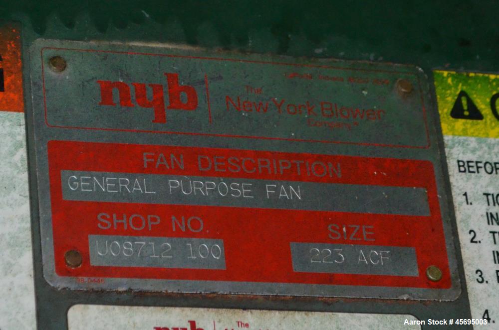 Used Damrow Drying System Stainless Steel. Approximate capacity 4,000 pounds per hour of powder with 5% moisture Whey capacity out. Consists of: (1) Spray Dryer, Stainless Steel. (7) Top entering noz...