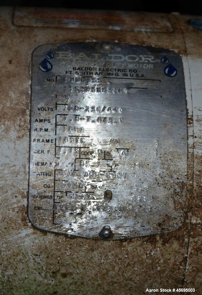 Used Damrow Drying System Stainless Steel. Approximate capacity 4,000 pounds per hour of powder with 5% moisture Whey capacity out. Consists of: (1) Spray Dryer, Stainless Steel. (7) Top entering noz...