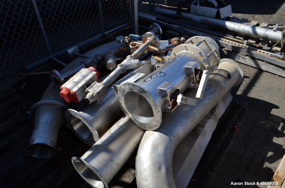 Used Damrow Drying System Stainless Steel. Approximate capacity 4,000 pounds per hour of powder with 5% moisture Whey capacity out. Consists of: (1) Spray Dryer, Stainless Steel. (7) Top entering noz...