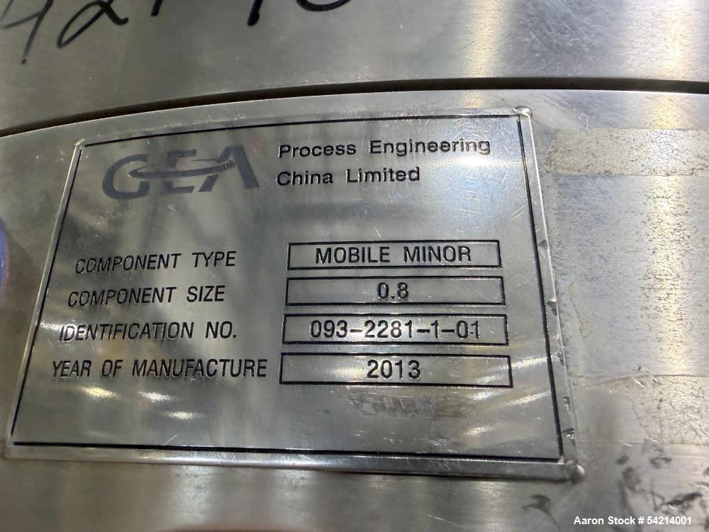 GEA Niro Mobile Minor Spray Dryer | Pilot-Scale | Stainless | For Sale