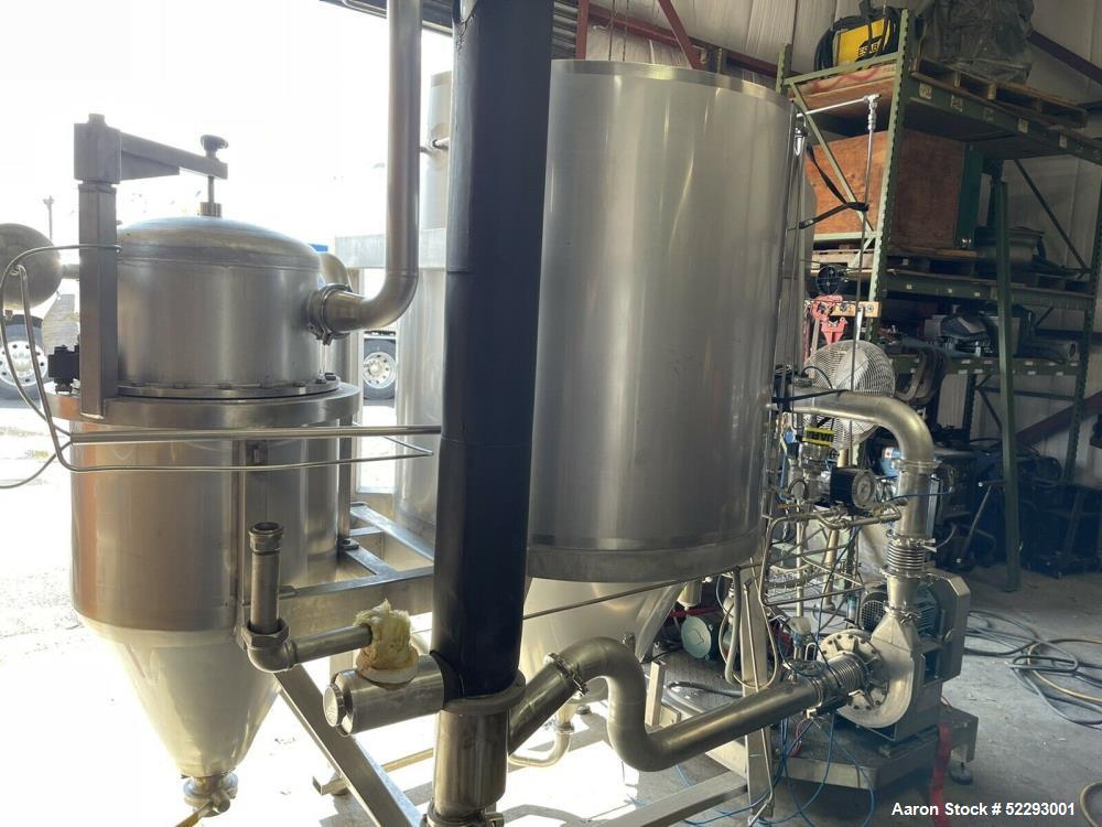 Used-APV Anhydro Electrically Heated Pilot Spray Drying Plant, Model PSD 52, assuming 316 Stainless Steel. Heat consumption ...