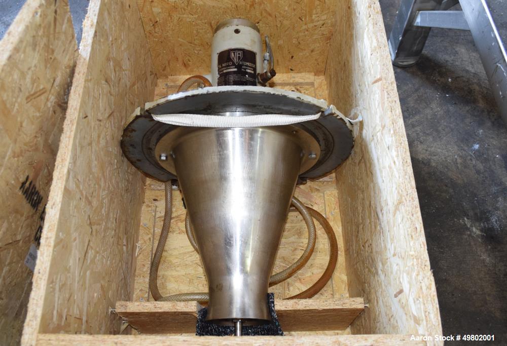 Used Niro Versatile Utility Spray Dryer, 316 Stainless Steel.