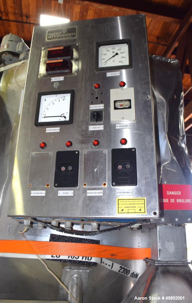 Used Niro Versatile Utility Spray Dryer, 316 Stainless Steel.